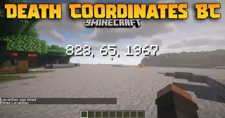Death Coordinates BC Mod (26.2, 1.20.1) – Death Location On Screen