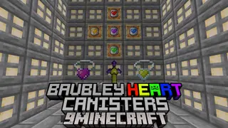 Baubley Heart Canisters Mod (26.1.2, 1.20.1) – Amulets to Enhance Character's Abilities