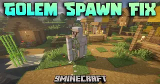 Golem Spawn Fix Mod (26.1.2, 1.20.1) – Remove Small Object Spawn Obstructions