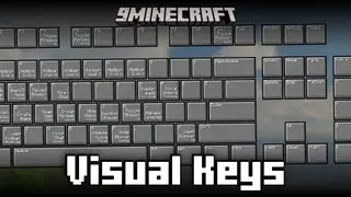 Visual Keys Mod (26.2, 1.21.1) – Keyboard Layout Showing Set Keybinds