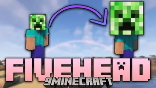 FiveHead Mod (26.1.2, 1.20.1) – Combine Heads to Have a Bigger Head