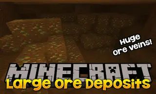Large Ore Deposits Mod (26.2, 1.20.1) – Rare, Super-Massive Ore Deposits