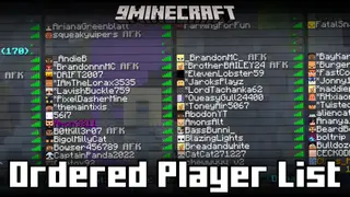 Ordered Player List Mod (26.2, 1.20.1) – Configurable Player List order