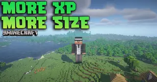 More Xp More Size Mod (26.2, 1.21.1) – Player Size Increases