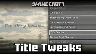 Title Tweaks Mod (26.2, 1.20.1) – Customize Minecraft Titles