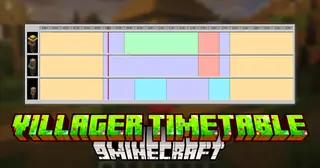 Villager Timetable Mod (26.1.2, 1.20.1) – Master Villager Schedules
