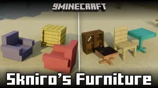 Skniro's Furniture Mod (26.2, 1.20.1) – 100+ New Furniture Blocks