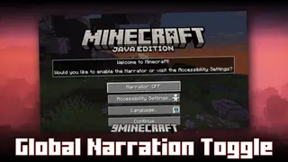 Global Narration Toggle Mod (26.2, 1.20.1) – Turns The Screen Off and On