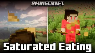 Saturated Eating Mod (26.1.2, 1.21.11) – Lets You Eat Until Your Saturation Is Full