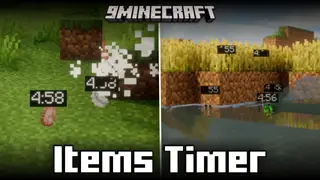 Items Timer Mod (26.2, 1.21.1) – Displays Despawn Countdown Over Dropped Items