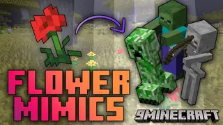 Flower Mimics Mod (26.2, 1.20.1) – From Blossoms To Beasts