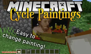 Cycle Paintings Mod (26.2, 1.20.1) – Change Image on Painting without Destroying It