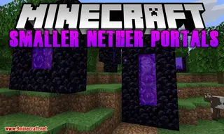 Smaller Nether Portals Mod (26.2, 1.20.1) – 1×2, 1×3, 2×2… Portals