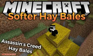 Softer Hay Bales Mod (26.2, 1.20.1) – Assassin's Creed Style