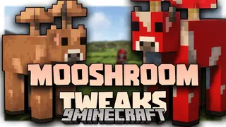 Mooshroom Tweaks Mod (26.2, 1.20.1) – Natural Brown Mooshroom Spawns