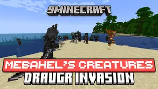 Mebahels Creatures Draugr Invasion Mod (1.21.11, 1.20.1) – Adds Nordic Undead Enemy Raids