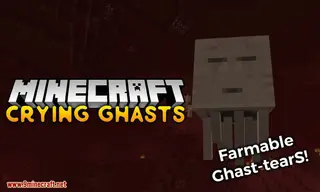 Crying Ghasts Mod (26.2, 1.20.1) – Passive Ghast Tear Drops