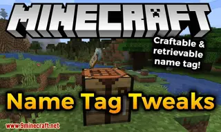 Name Tag Tweaks Mod (26.2, 1.20.1) – Craftable & Retrievable NameTag