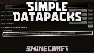 Simple Datapacks Mod (26.2, 1.20.1) – Easy Ingame Datapack Management