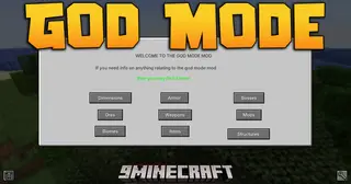 God Mode Mod (1.20.1, 1.19.4) – Multi-Dimension Content And Custom Materials
