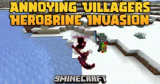 Annoying Villagers Herobrine Invasion Mod (1.20.1) – Epic Fight Integration And NPC Overhaul