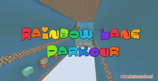 Rainbow Lane Parkour Map (26.2, 1.20.1) for Minecraft