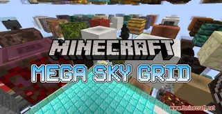 Mega Sky Grid Map (26.2, 1.20.1) for Minecraft