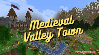 Medieval Valley Town Map (26.2, 1.20.1) for Minecraft