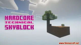 Hardcore Technical Skyblock Map (26.2, 1.20.1) for Minecraft