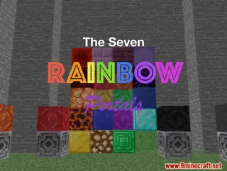 The Seven Rainbow Portals Map (26.2, 1.20.1) for Minecraft