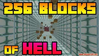 256 Blocks Of Hell Map (26.2, 1.20.1) for Minecraft