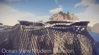 Ocean View Modern Mansion Map (26.2, 1.20.1) for Minecraft