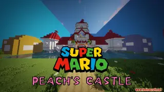 Super Mario Peach’s Castle Map (26.2, 1.20.1) for Minecraft
