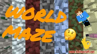 World Maze Map (26.2, 1.20.1) for Minecraft
