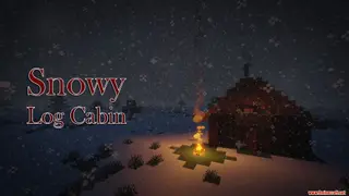 Snowy Log Cabin Map (26.2, 1.20.1) for Minecraft