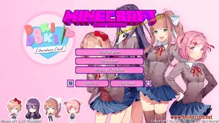 Doki Doki Literature Club! Custom GUI Resource Pack (1.21.1, 1.20.1) – Texture Pack