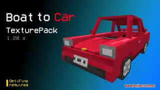 Boat To Red Car Resource Pack (1.21.1, 1.20.1) – Texture Pack