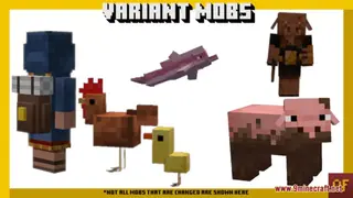 Variant Mobs Resource Pack (1.21.1, 1.20.1) – Texture Pack