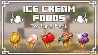 Ice Cream Foods Resource Pack (1.21.1, 1.20.1) – Texture Pack