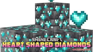 Heart Shaped Diamonds Resource Pack (1.21.1, 1.20.1) – Texture Pack