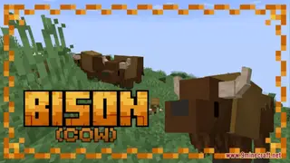Bison (cow) Resource Pack (1.21.1, 1.20.1) – Texture Pack