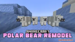Polar Bear Remodel Resource Pack (1.21.1, 1.20.1) – Texture Pack