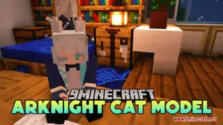 ArKnight Cat Model Resource Pack (1.21.1, 1.20.1) – Texture Pack