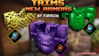 Trims New Custom Armors Resource Pack (1.21.1, 1.20.1) – Texture Pack