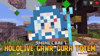 Hololive Gawr Gura Totem Resource Pack (1.21.1, 1.20.1) – Texture Pack