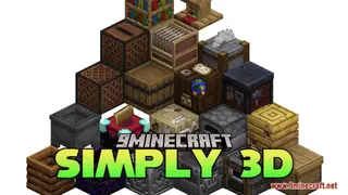 Simply 3D Resource Pack (1.21.1, 1.20.1) – Texture Pack