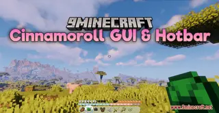 Cinnamoroll GUI & Hotbar Resource Pack (1.21.1, 1.20.1) – Texture Pack
