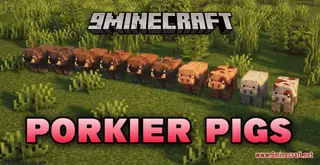 Porkier Pigs Resource Pack (1.21.1, 1.20.1) – Texture Pack