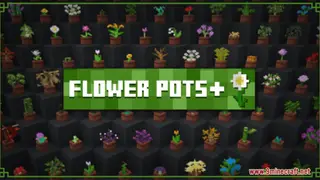 Flower Pots+ Resource Pack (1.21.1, 1.20.1) – Texture Pack