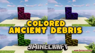 Colored Ancient Debris Resource Pack (1.21.1, 1.20.1) – Texture Pack
